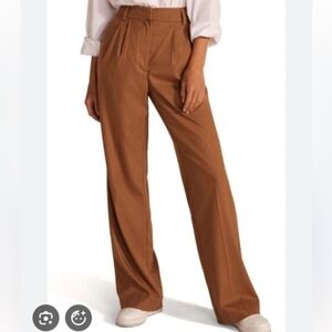 FAVORITE DAUGHTER - Wide-Leg High-Rise Pants in Brown